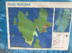Map of the Island of the Huichas: Park Poza near Puerto Aguirre